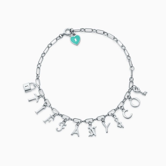 Tiffany&Co bracelet sterling silver letter charm
Bracelet, blue enamel - Picture 3 of 6